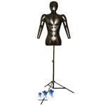 Inflatable Male Torso w/ Head & Arms, with MS12 Stand
